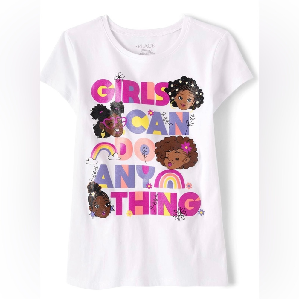The Children's Place Girls' Short Sleeve Graphic T-Shirt….Various Sizes